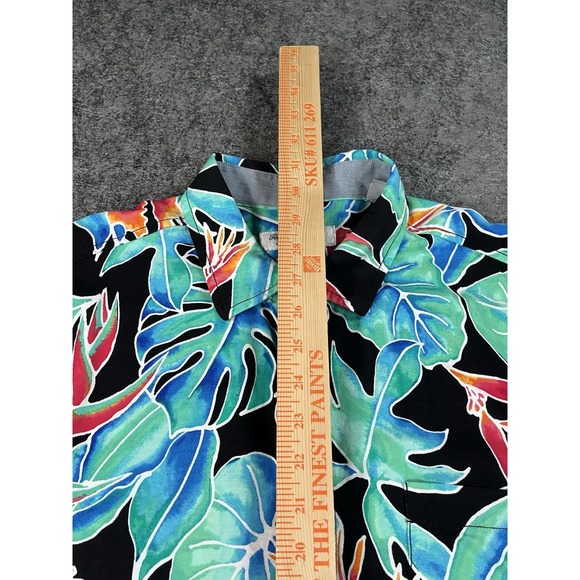 Tommy Bahama Mens Large Short Sleeve Button Up Shirt Veracruz Cay Tropical Leaf - Picture 5 of 6